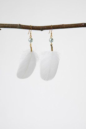 Golden Chicken earrings