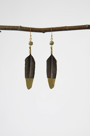 Golden Chicken earrings