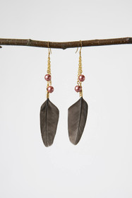 Golden Chicken earrings