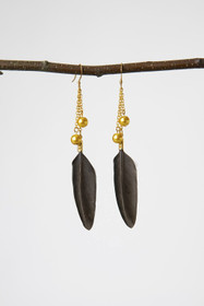 Golden Chicken earrings
