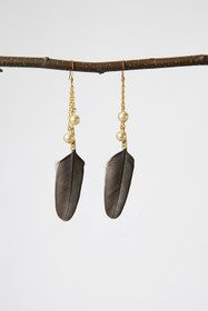 Golden Chicken earrings
