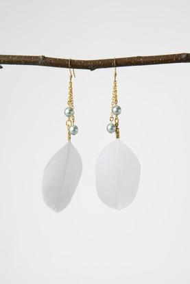 Golden Chicken earrings