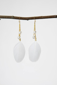 Golden Chicken earrings