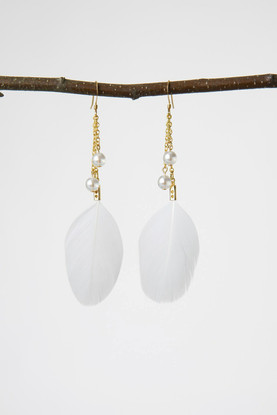 Golden Chicken earrings