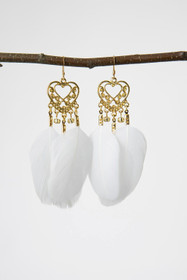 Golden Chicken earrings
