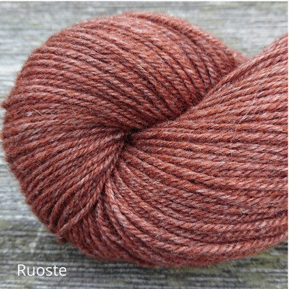 Wilhelmi wool sock yarn, dyed, second quality