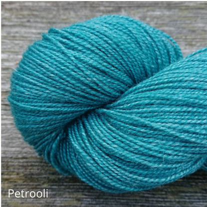 Wilhelmi wool sock yarn, dyed, second quality