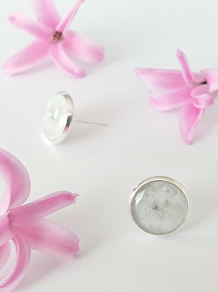 Apple blossom -stud earrings