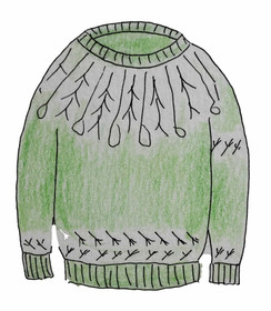 Metsänpeitto villapaita, printtiohje