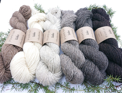 Usko wool sock yarn, undyed