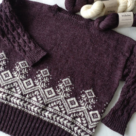 Väki villapaita, printtiohje