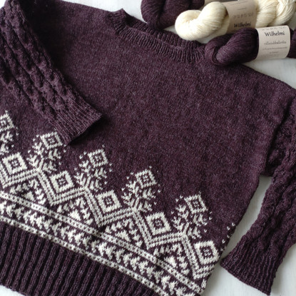 Väki villapaita, printtiohje