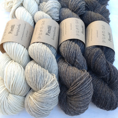Pentti worsted yarn, undyed