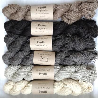 Pentti worsted yarn, undyed