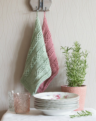 Kirsikankukka keittiöpyyhe, ohje