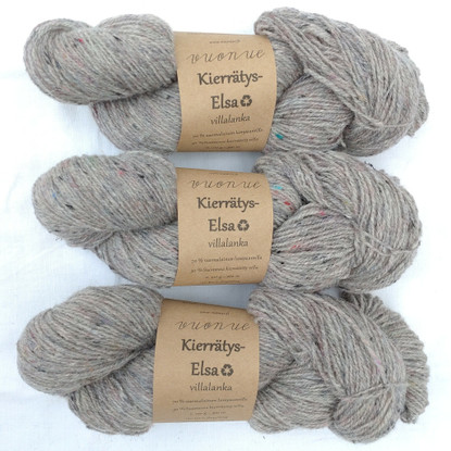 Kierrätys - Elsa villalanka, värjäämätön