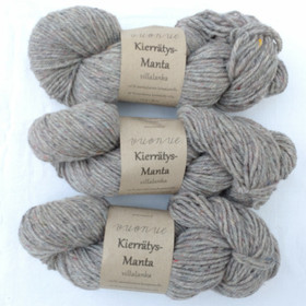 Recycled Manta wool yarn, uncolored