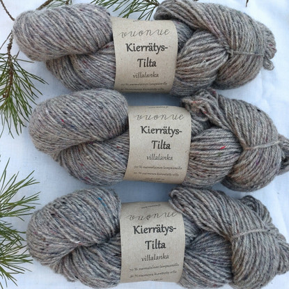 Kierrätys - Tilta villalanka, värjäämätön