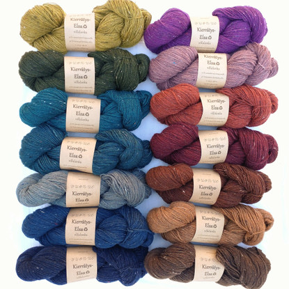 Recycled Elsa wool yarn, colored