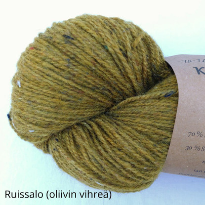Recycled Elsa wool yarn, colored