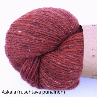 Recycled Elsa wool yarn, colored