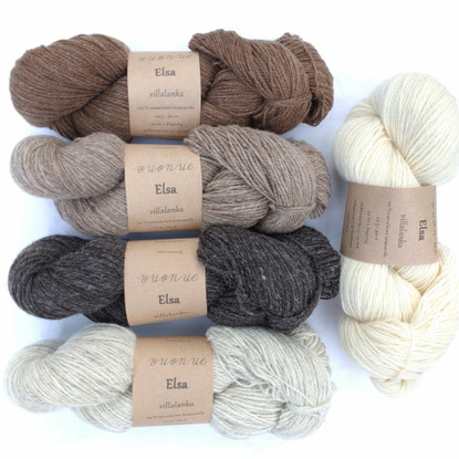 Elsa wool yarn, undyed