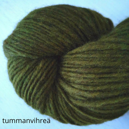 Unelma fluffy lamb´s wool yarn, 500g, colored