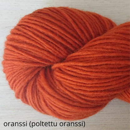 Unelma fluffy lamb´s wool yarn, 500g, colored