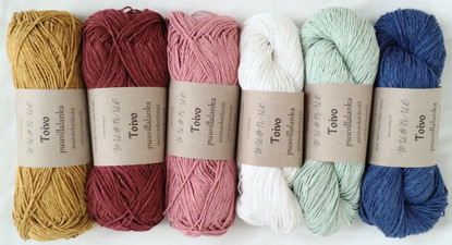 crocheting packet (pattern in Finnish)