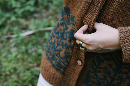 Mustikkametsä villatakki, printtiohje