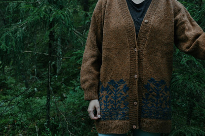 Mustikkametsä villatakki, printtiohje