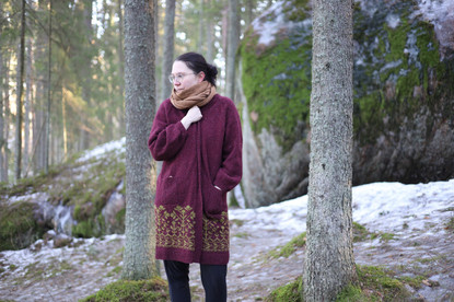 Mustikkametsä villatakki, printtiohje