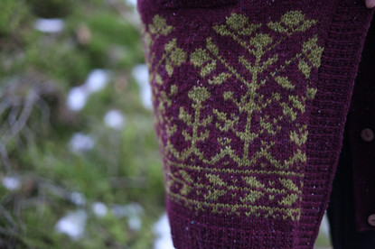 Mustikkametsä villatakki, printtiohje