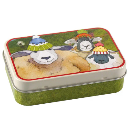 Happy sheep tin