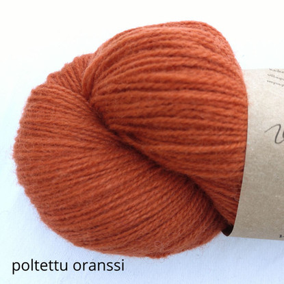 Sampo wool sock yarn, dyed