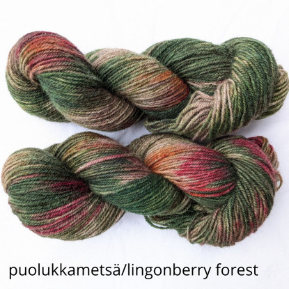 Tarmo wool sock yarn, hand dyed