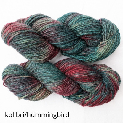 Tarmo wool sock yarn, hand dyed