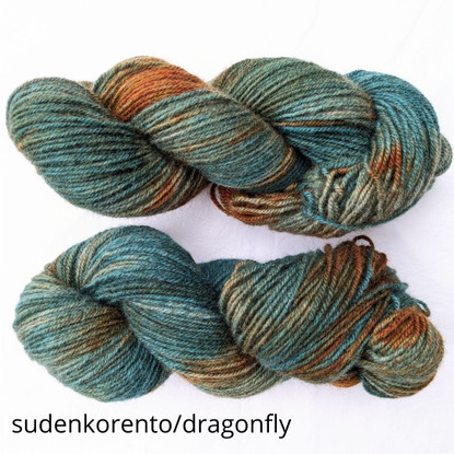 Tarmo wool sock yarn, hand dyed