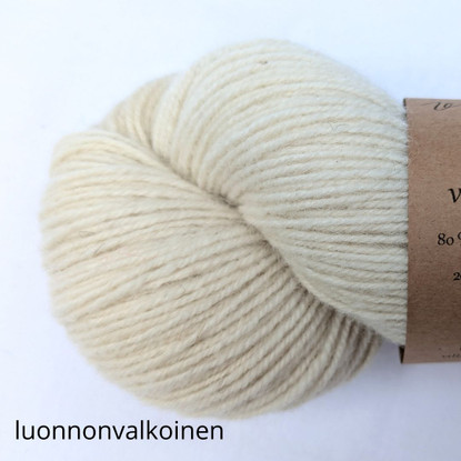Sampo wool sock yarn, undyed,80-90g