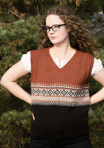 Sammon taonta slipover, pattern (in Finnish)