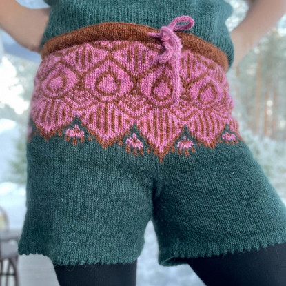 Neuloosisko Suomu shortsit, (pattern in Finnish)