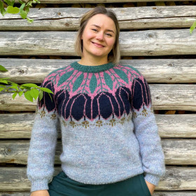 Neuloosisko Lilja villapaita, printtiohje