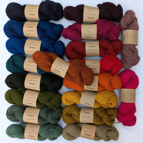 Tarmo wool sock yarn, dyed