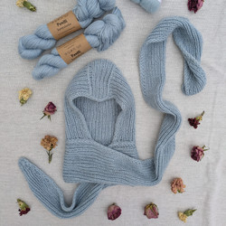 Hulda hood, pattern in Finnish