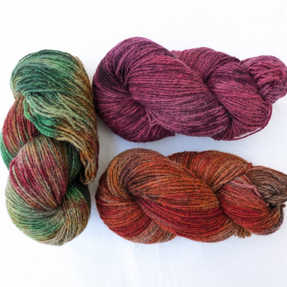 Tarmo wool sock yarn, 135g, hand dyed