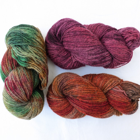 Tarmo wool sock yarn, 135g, hand dyed