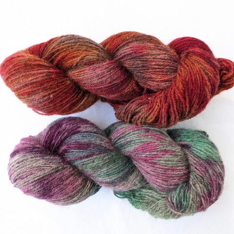 Sampo wool sock yarn, 95g, hand dyed