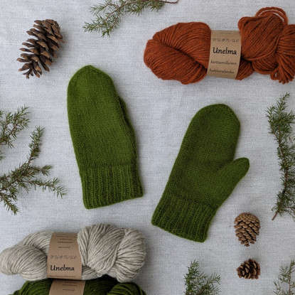 Mittens, pattern in Finnish