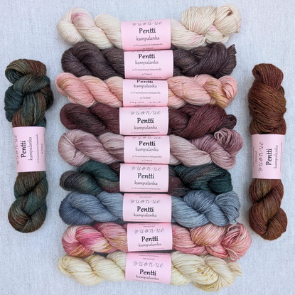 Pentti worsted yarn, hand dyed