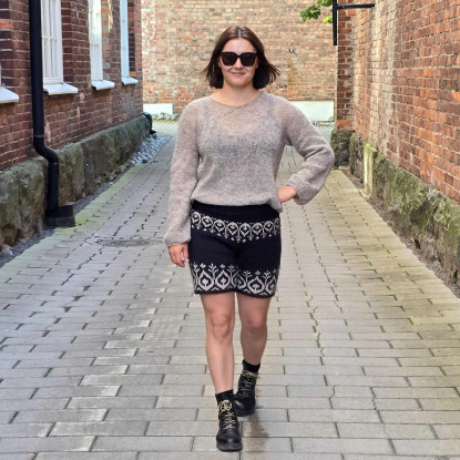 Neuloosisko Romola shortsit, printtiohje